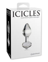 Icicles No 44 (Clear) – Luxury Glass Butt Plug GLASS TOYS